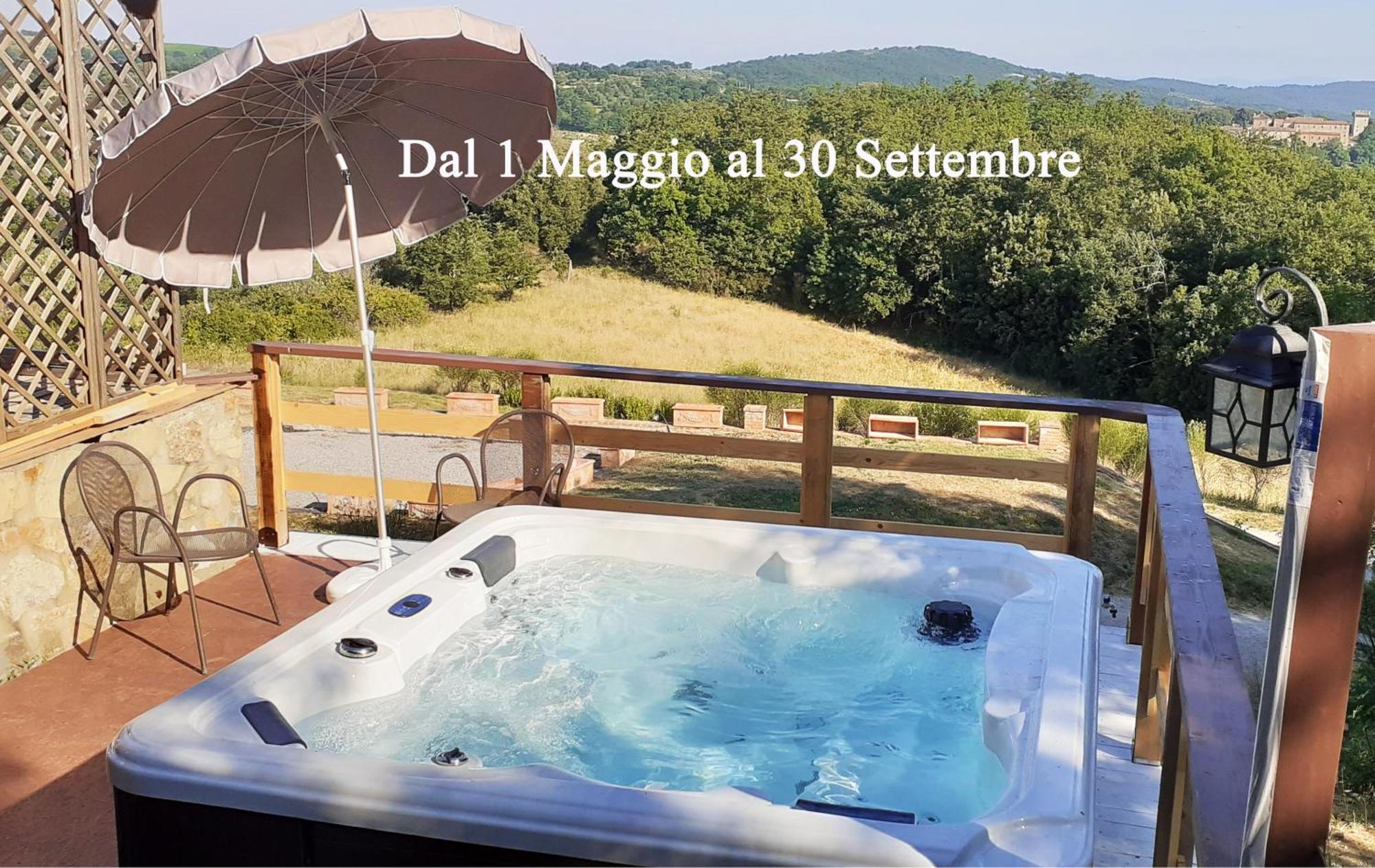 Podere Casalbosco - Idromassaggio E Panorama ラポラーノ・テルメ エクステリア 写真